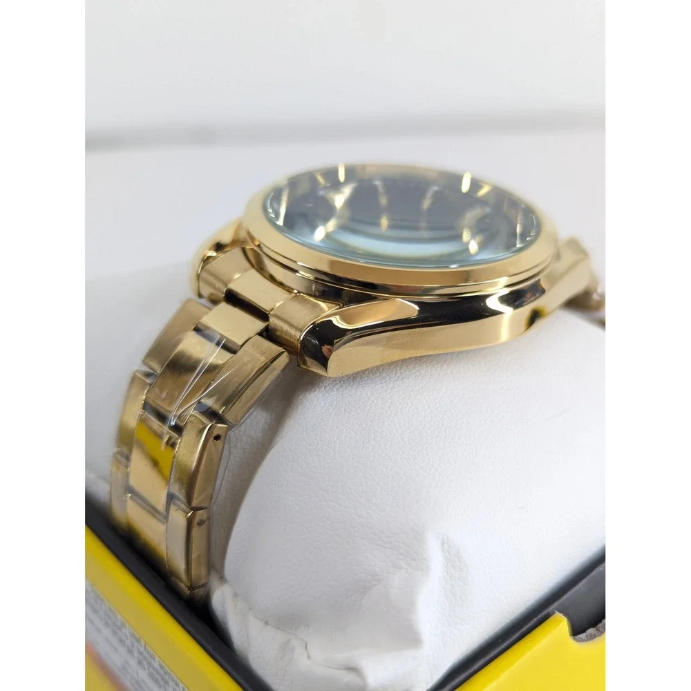 Invicta Celestial Hollis Mens Watch 69193 Gold Tone Black Dial 42mm Quartz New